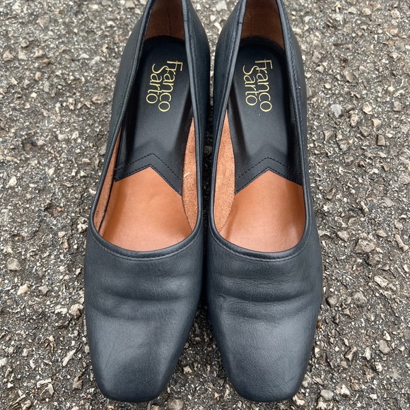 Franco Sarto Women's Block Heels 7.5M Black Short Heel Work Professional - Picture 4 of 9